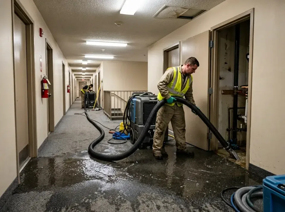 multi-unit-apartment-hallway-f-005 — frequently asked questions, Emergency Burst Pipe Water Extraction & Removal in Tomahawk…
